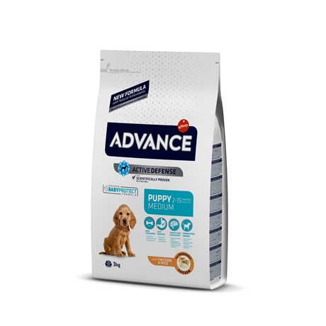 Advance Puppy Protect Tavuklu Pirinçli Orta Irk Yavru Köpek Maması 3Kg