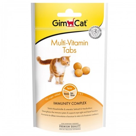 Gimcat Multivitamin Tabs Kedi Ödül Tableti 40 gr