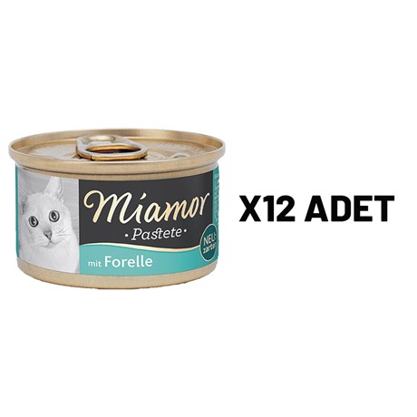 Mıamor Pastete Kedi Alabalıklı 85 Gr X 12 Adet