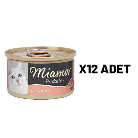 Mıamor Pastete Kedi Somonlu 85 Gr x 12 Adet