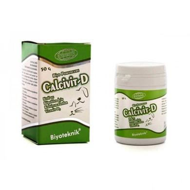 Biyoteknik Calcivit-D Kedi-Köpek Vitamin-Mineral Takviyesi 50g