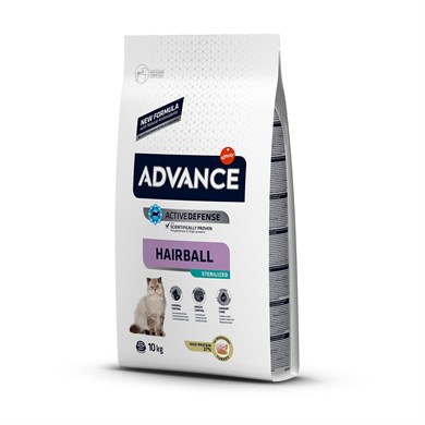 Advance Hairball Hindili Kısırlaştırılmış Kedi Maması 10 Kg