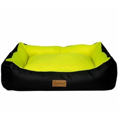Dubex Dondurma Köpek Yatağı 62x44x22cm (Siyah/Sarı) Medium