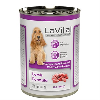 Lavital Kuzulu Bağışıklık Sistemi Destekleyici Yavru Köpek Konservesi 400 Gr
