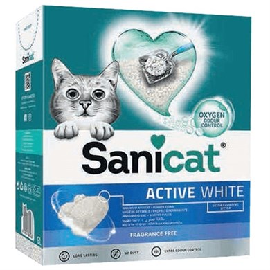 SaniCat Active White Ultra Topaklanan Kedi Kumu 10lt